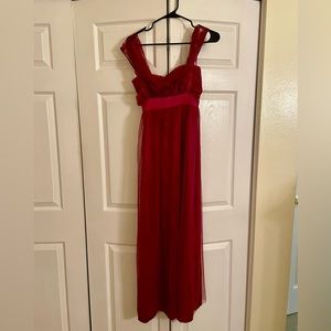 Red Lace Prom Dress - S